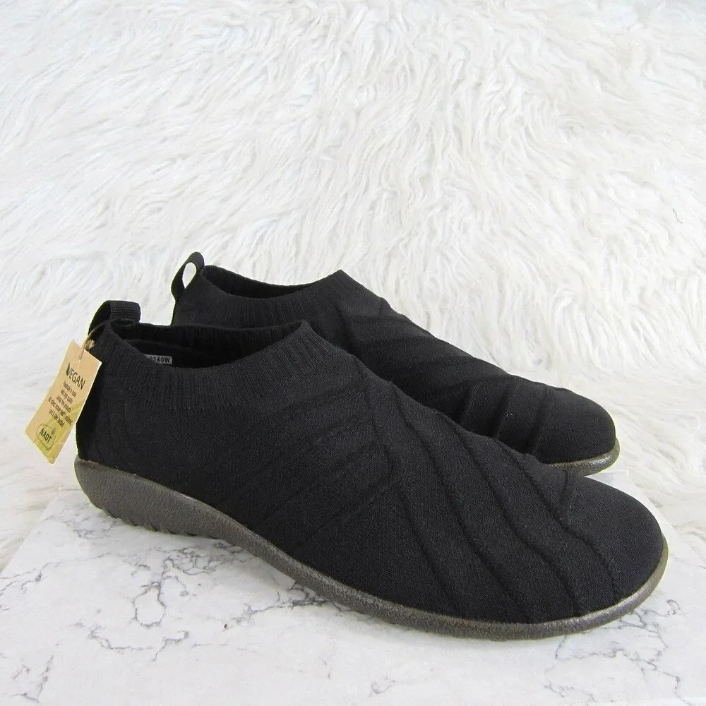 Naot Okahu Black Knit Vegan Slip-on Comfort Shoes Size 40 EU, 9 US NWOB